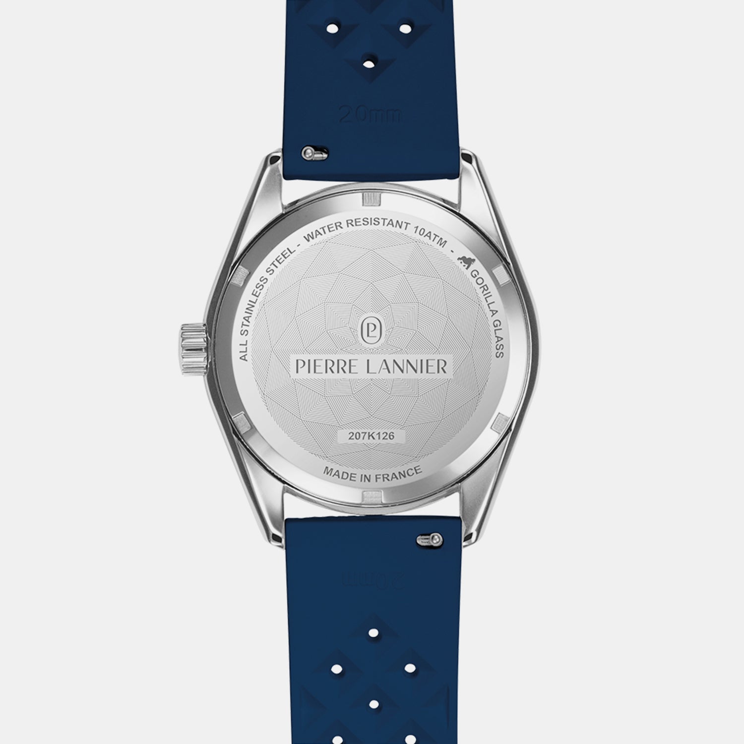 Bora Unisex Quartz Silver Dial Analog Rubber Watch 207K126