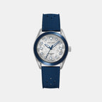 Bora Unisex Quartz Silver Dial Analog Rubber Watch 207K126