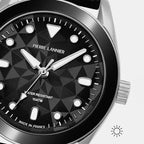 Bora Unisex Quartz Black Dial Analog Rubber Watch 207K133