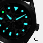 Bora Unisex Quartz Black Dial Analog Rubber Watch 207K133