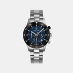 Decima Men Quartz Blue Dial Chronograph Stainless Steel Watch 211K161