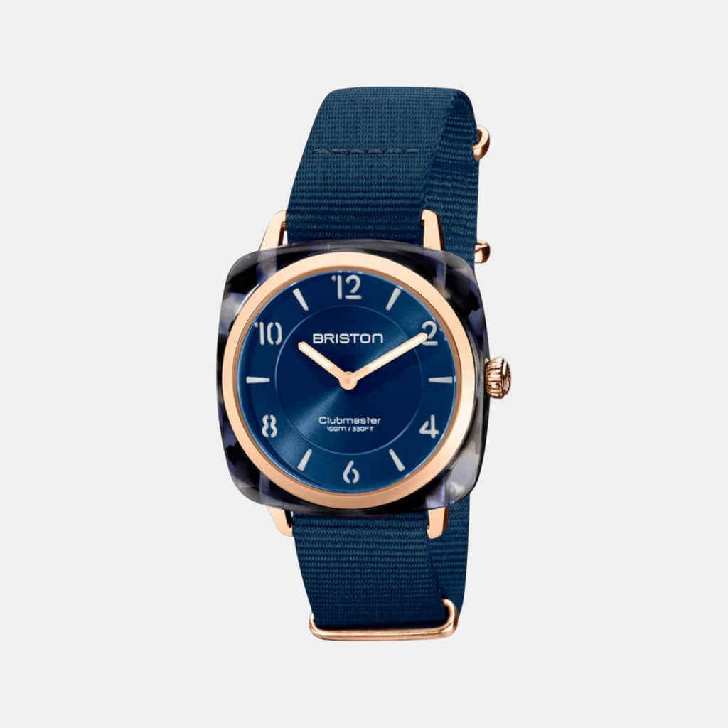 Clubmaster Chic Women Quartz Blue Dial Analog NATO Watch 21536.PRAUB.33.NMB