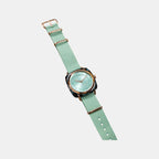 Clubmaster Chic Women Quartz Green Water Dial Analog Nato Watch 21536.PRA.UGW.29.NGW