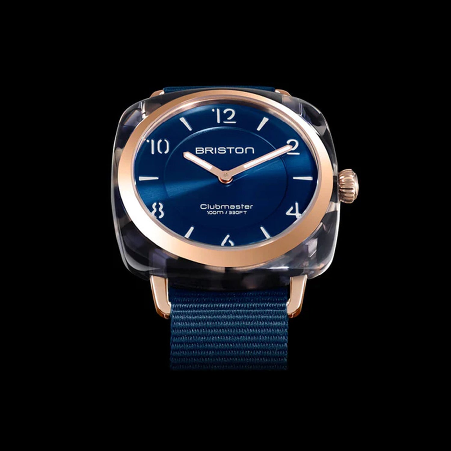 Clubmaster Chic Women Quartz Blue Dial Analog NATO Watch 21536.PRAUB.33.NMB