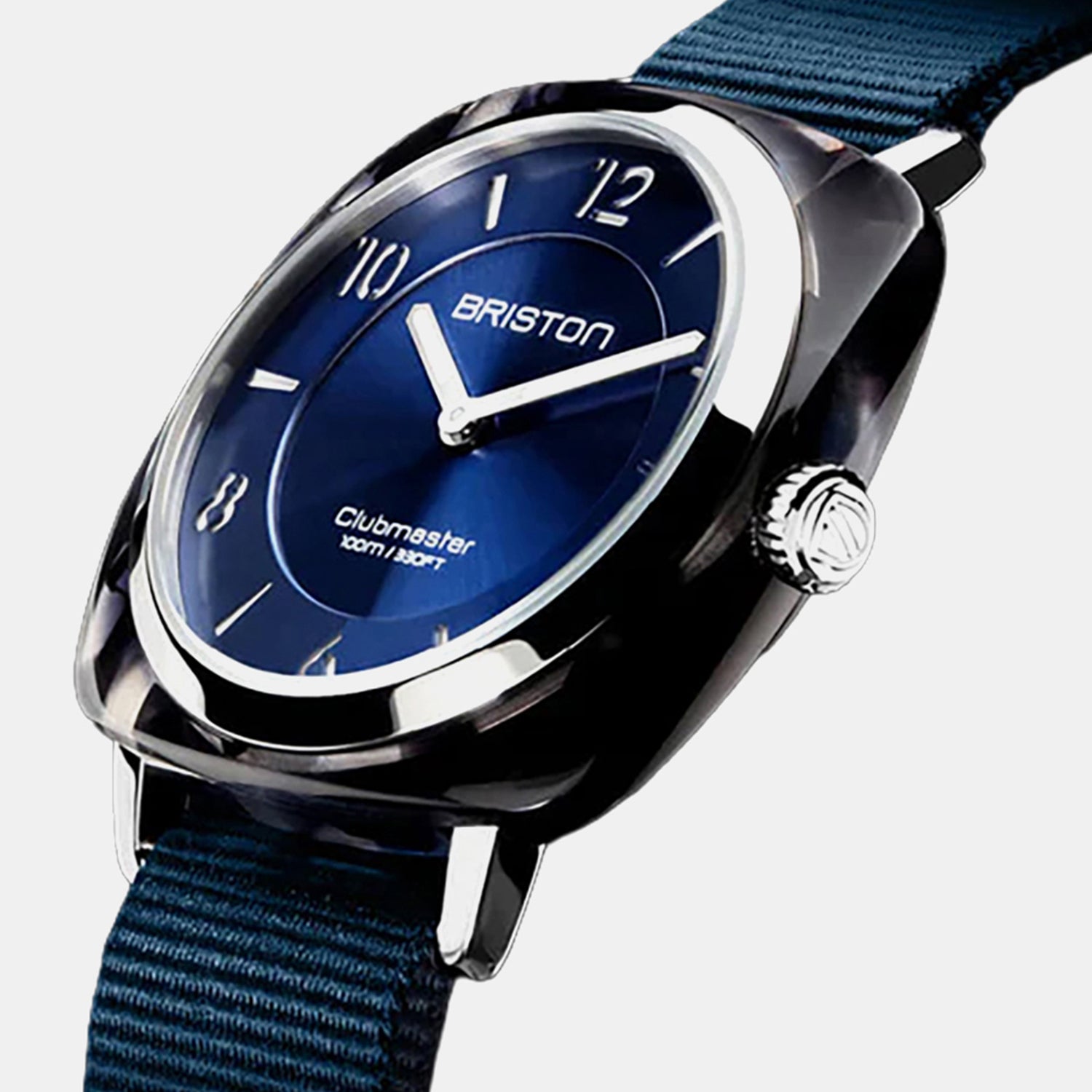 Clubmaster Chic Women Quartz Blue Dial Analog NATO Watch 21536.SA.UB.33.NMB