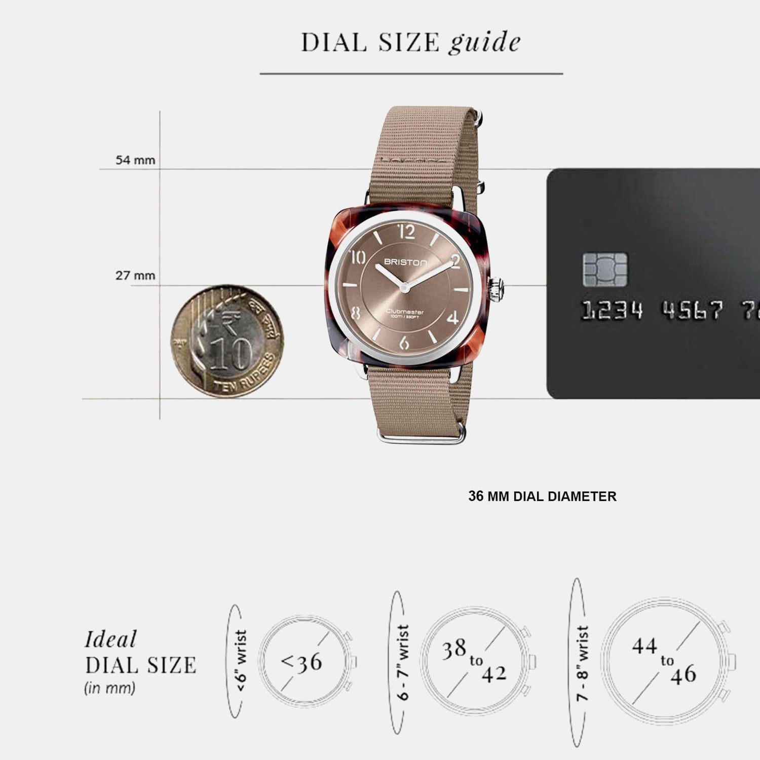 Women Quartz Taupe Dial Analog NATO Watch 21536.SA.UBR.30.NT