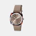 Women Quartz Taupe Dial Analog Nato Watch 21536.SA.UBR.30.NT