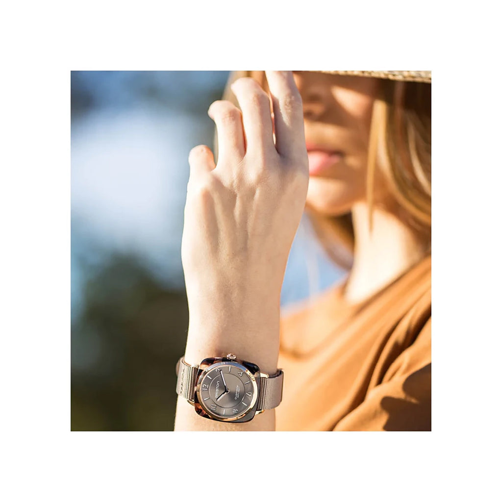 Women Quartz Taupe Dial Analog Nato Watch 21536.SA.UBR.30.NT
