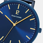 Essential Men Quartz Blue Dial Analog Stainless Steel Watch 218F466