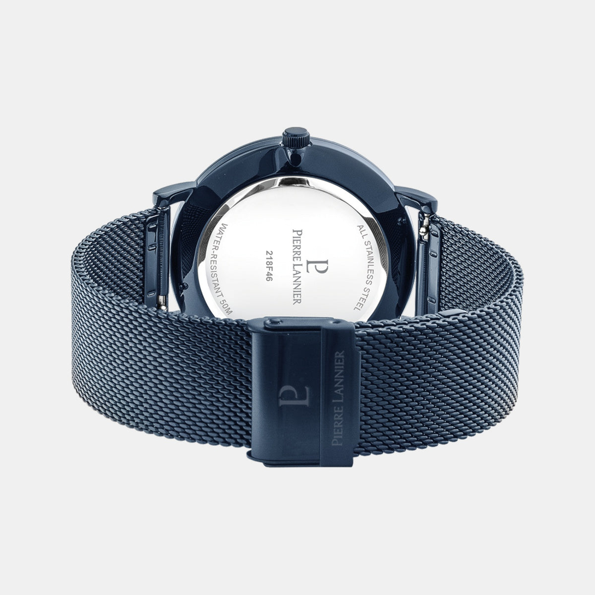 Essential Men Quartz Blue Dial Analog Mesh Watch 218F466