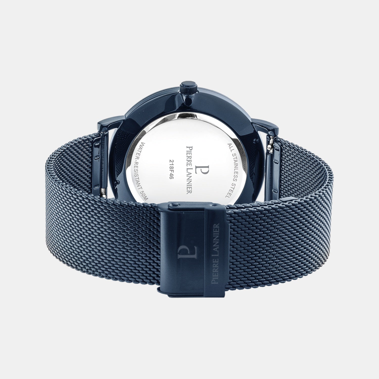 Essential Men Quartz Blue Dial Analog Mesh Watch 218F466