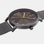 Essential Men Quartz Grey Dial Analog Stainless Steel Watch 218F499