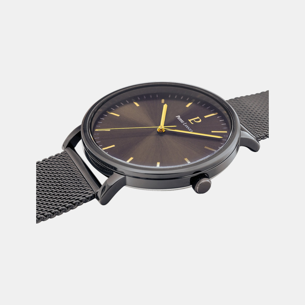 Essential Men Quartz Grey Dial Analog Mesh Watch 218F499