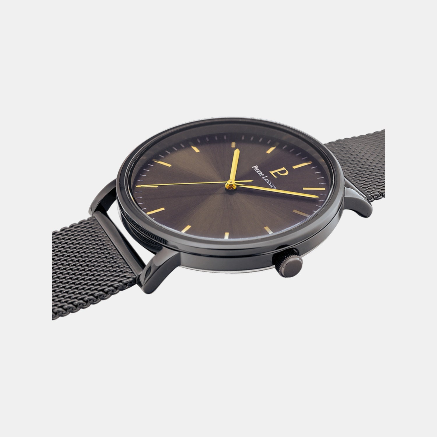 Essential Men Quartz Grey Dial Analog Mesh Watch 218F499