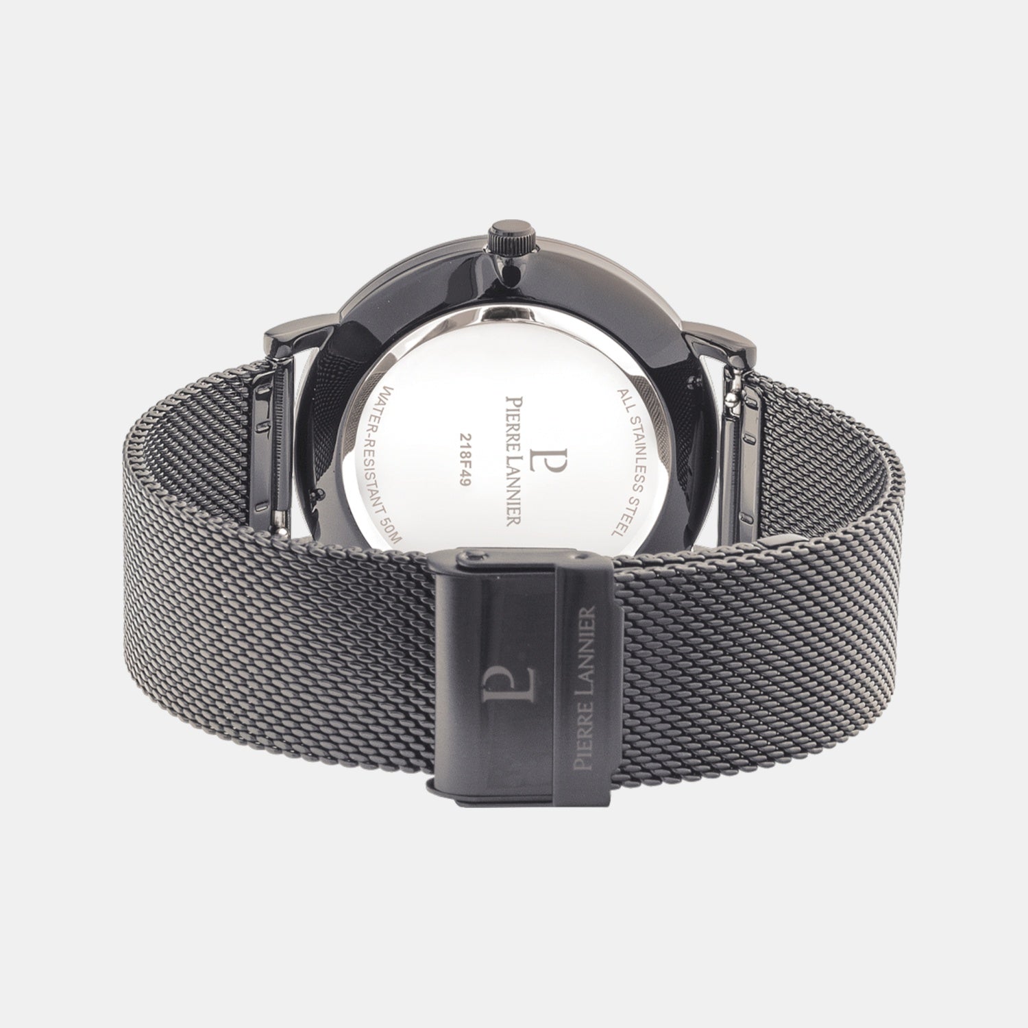 Essential Men Quartz Grey Dial Analog Mesh Watch 218F499