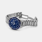 Rockshell Mark III Scuba Men Quartz Blue Dial Analog Stainless Steel Watch 220858 41 45 50