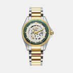 Rockshell Mark III Skeleton Men Automatic Green Dial Analog Stainless Steel Watch 220984 48 75 20