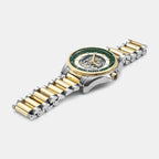 Rockshell Mark III Skeleton Men Automatic Green Dial Analog Stainless Steel Watch 220984 48 75 20