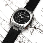 Streamliner Urban Men Quartz Black Dial Chronograph Rubber Watch 22142.S.T.1.RB
