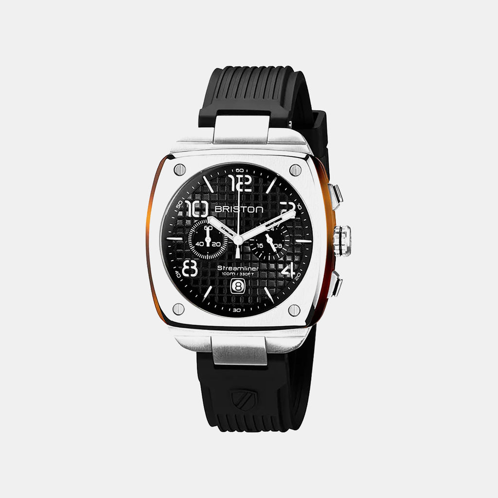 Streamliner Urban Men Quartz Black Dial Chronograph Rubber Watch 22142.S.T.1.RB