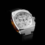 Men Quartz White Dial Chronograph Rubber Watch 22142.S.T.2.RB