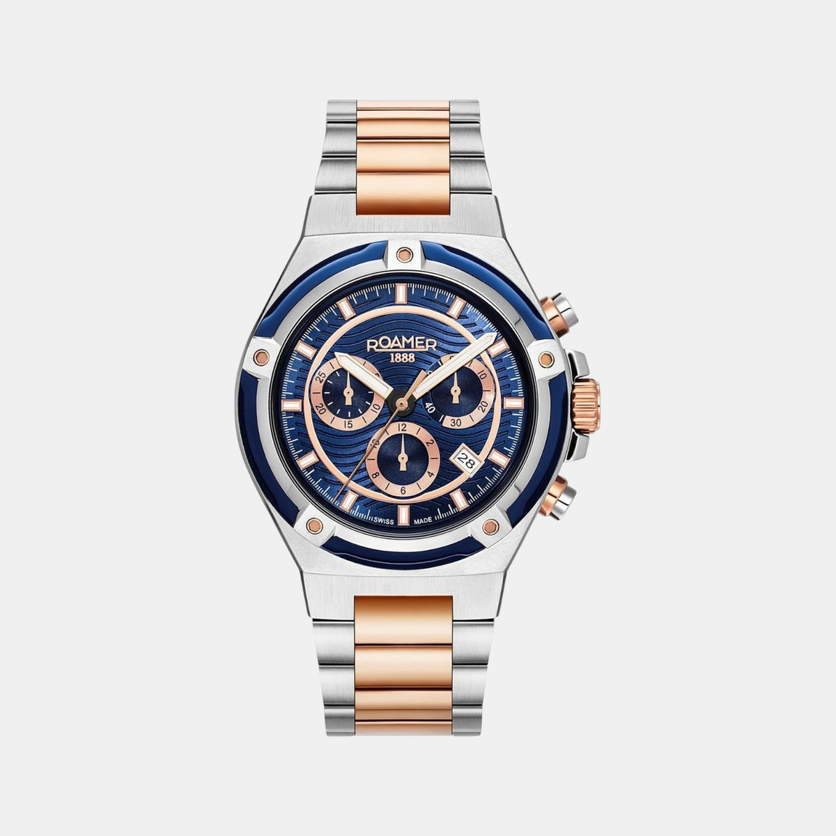 Tempomaster Chrono Men Quartz Blue Dial Chronograph Stainless Steel Watch 221837 49 45 20