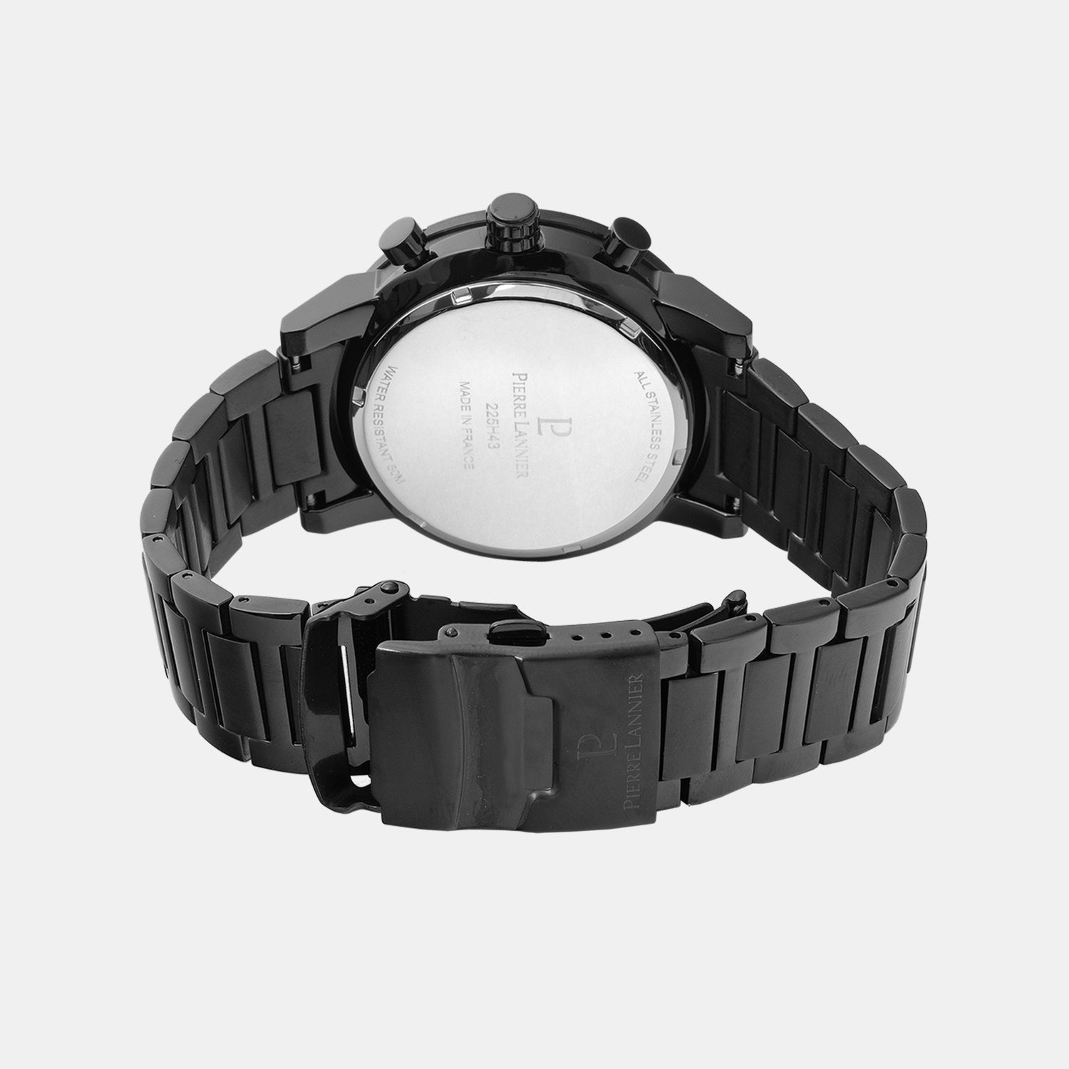 Criterium Men Quartz Black Dial Chronograph Stainless Steel Watch 225H439