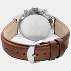 Pierre Lannier Cronos Men Quartz Green Dial Chronograph Leather Watch 227G164-4