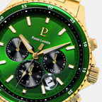 Cronos Men Quartz Green Dial Chronograph Stainless Steel Watch 228J062