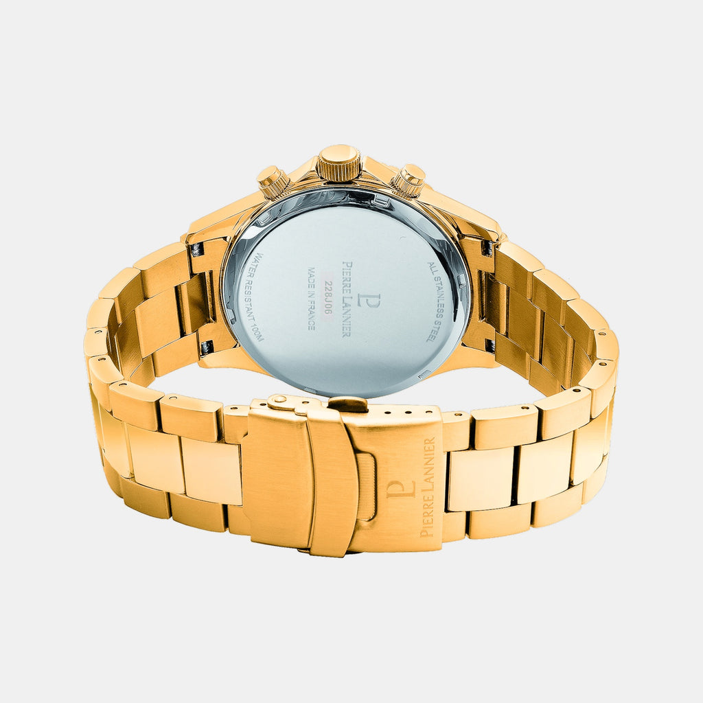 Cronos Men Quartz Green Dial Chronograph Stainless Steel Watch 228J062