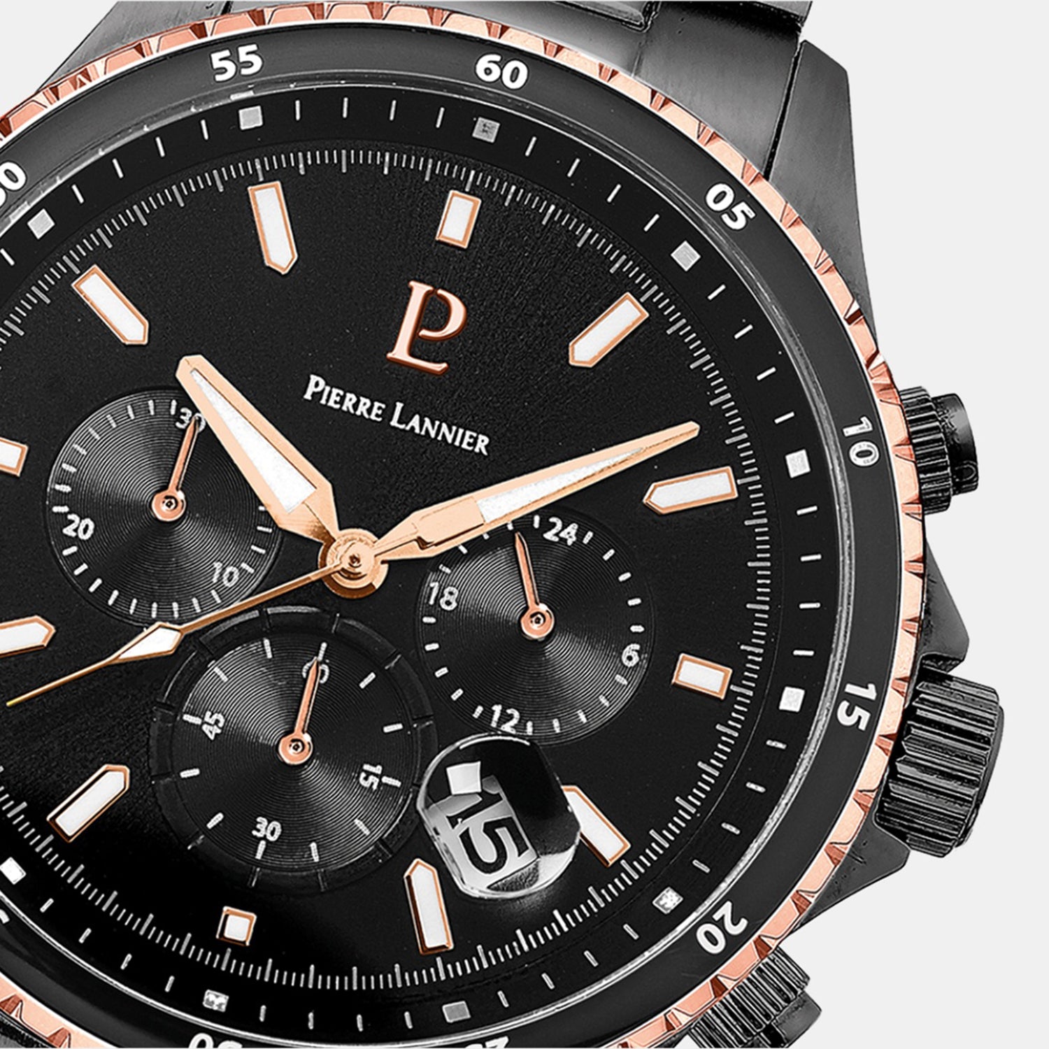 Cronos Men Quartz Black Dial Analog Stainless Steel Watch 228J239