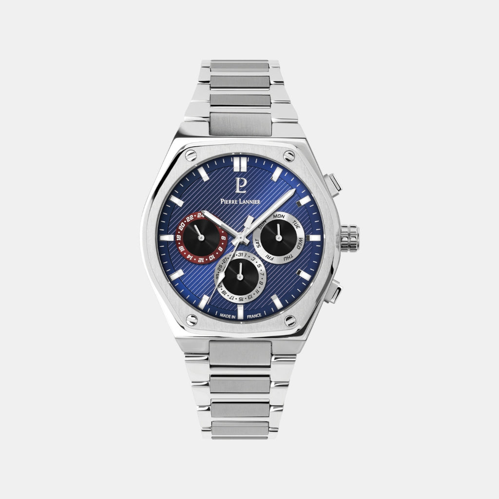 Copilote Men Quartz Blue Dial Chronograph Stainless Steel Watch 230F161