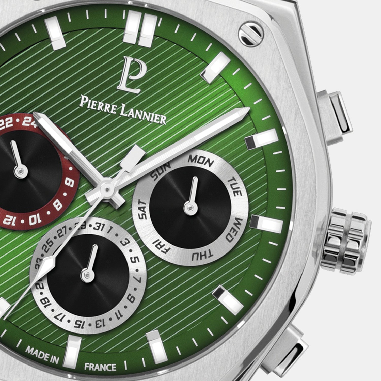 Copilote Men Quartz Green Dial Chronograph Stainless Steel Watch 230F171