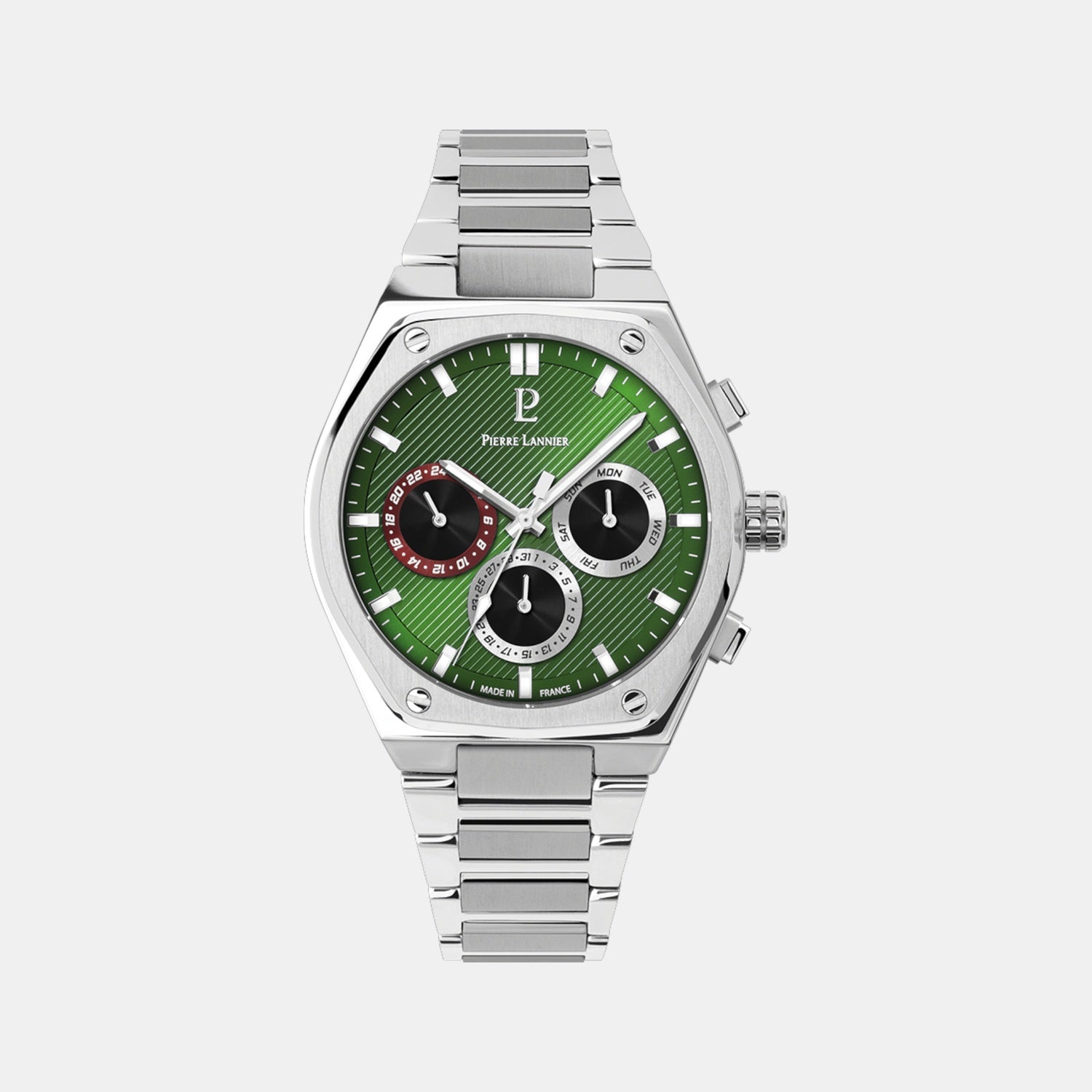 Copilote Men Quartz Green Dial Chronograph Stainless Steel Watch 230F171