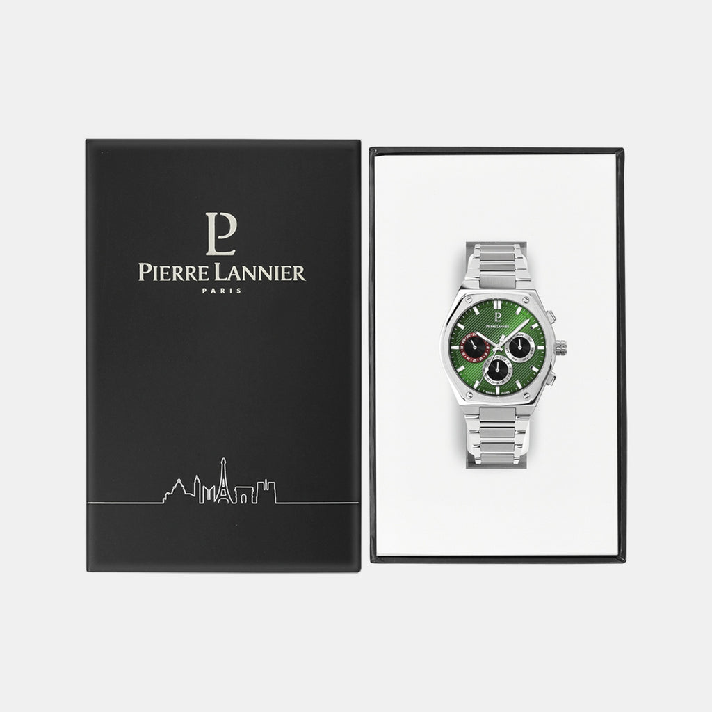 Copilote Men Quartz Green Dial Chronograph Stainless Steel Watch 230F171