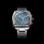 Streamliner Urban Chronograph Men Quartz Ice blue Dial Analog Stainless Steel Watch 23142.S.T.25.SB