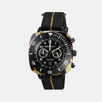 Clubmaster Outdoor Men Quartz Black Dial Chronograph Nato Watch 23144.PBAMTS.5.EBK