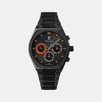 Copilote Men Quartz Black Dial Chronograph Stainless Steel Watch 231J439