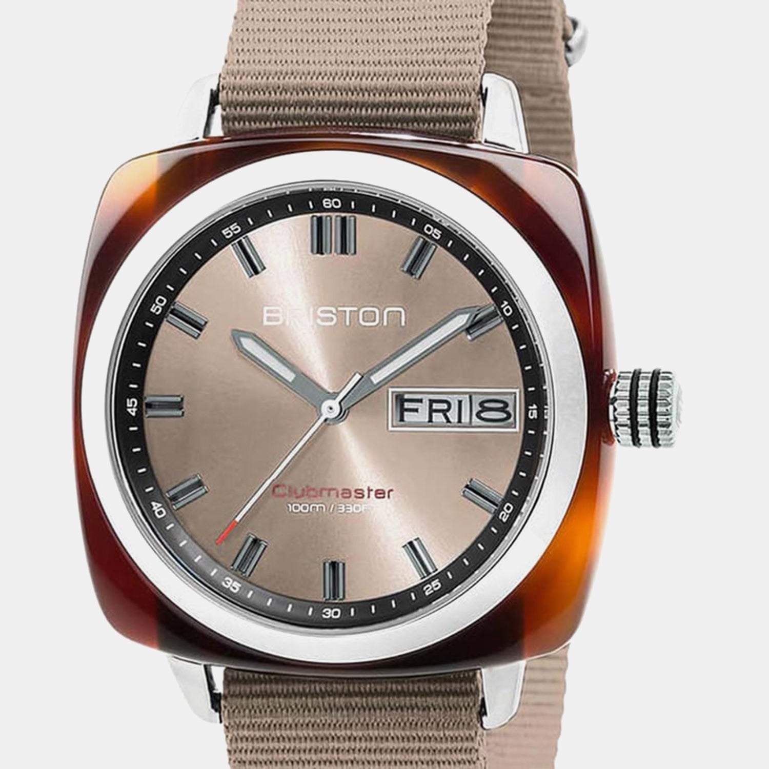 Men Quartz Beige Dial Analog NATO Watch 23342.SA.TS.30.NT