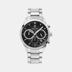 Pierre Lannier Monarck Men Quartz Black Dial Chronograph Stainless Steel Watch 233D131-1