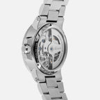 Men Automatic Silver Dial Multi-Function Stainless Steel Watch 234-M10401