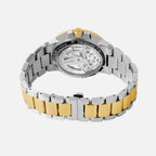 Men Automatic Gold Dial Multi-Function Stainless Steel Watch 234-M20304