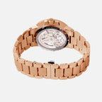 Men Automatic Rose Gold Dial Multi-Function Stainless Steel Watch 234-M31403