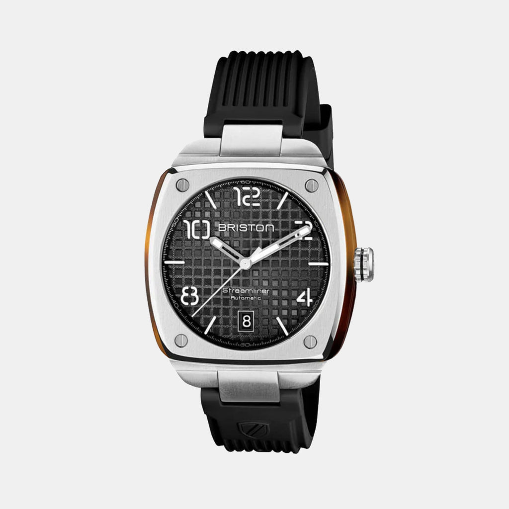 Briston Streamliner Urban Men Automatic Black Dial Analog Rubber Watch 23640.S.T.1.RB-1
