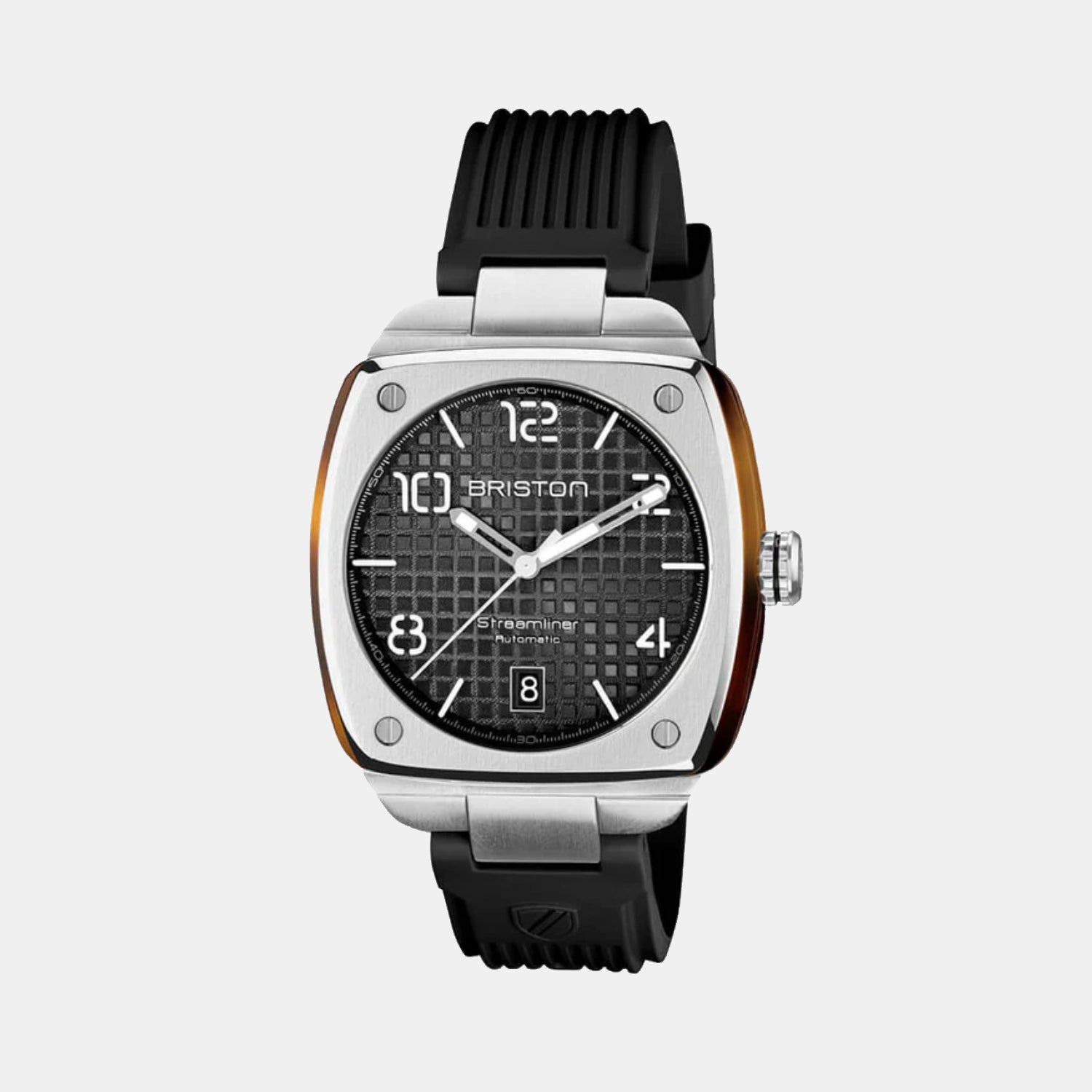 Briston Streamliner Urban Men Automatic Black Dial Analog Rubber Watch 23640.S.T.1.RB-1