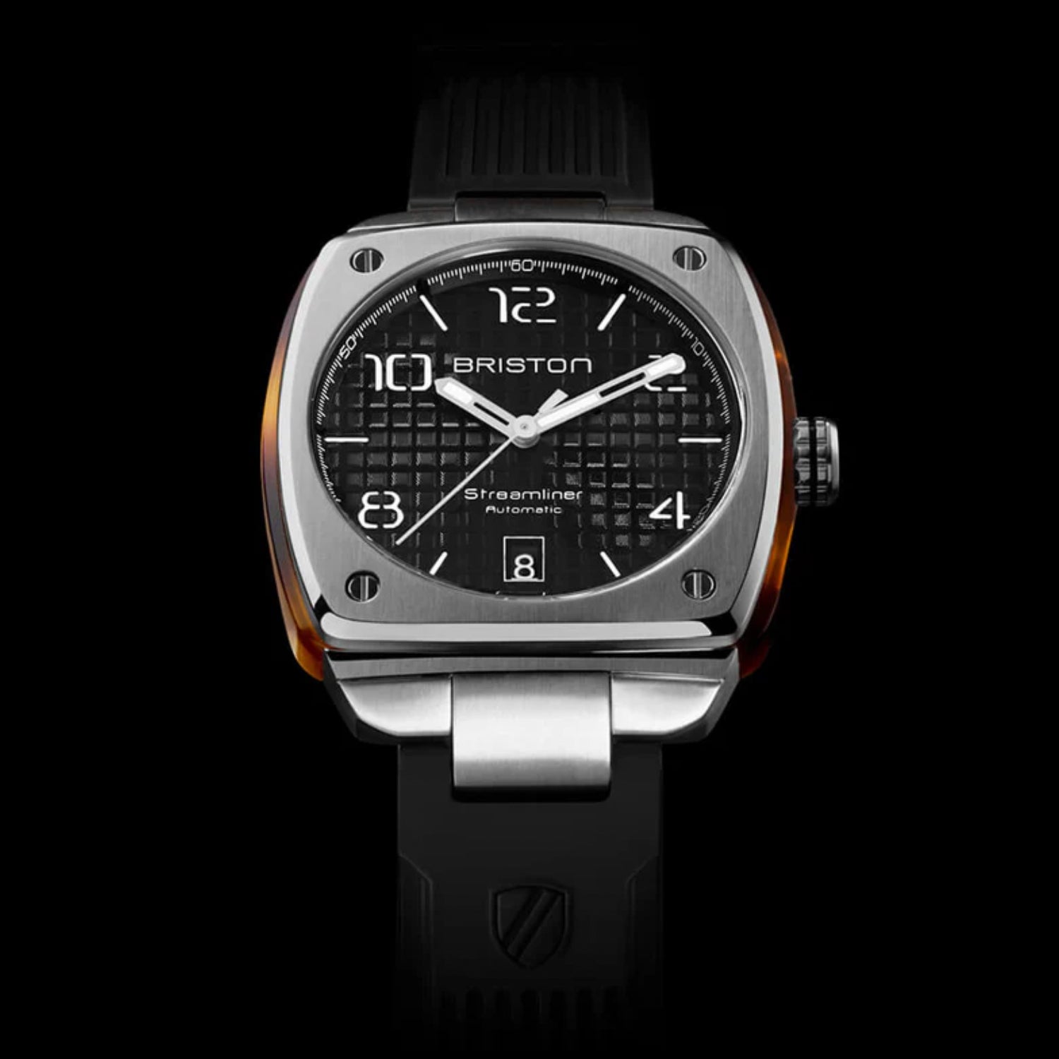 Briston Streamliner Urban Men Automatic Black Dial Analog Rubber Watch 23640.S.T.1.RB-2