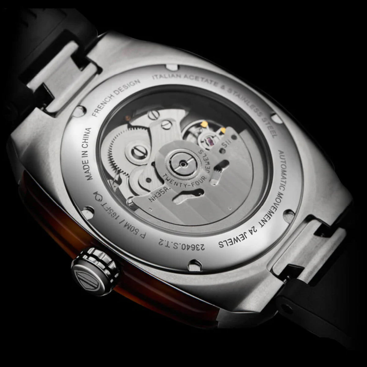 Briston Streamliner Urban Men Automatic Black Dial Analog Rubber Watch 23640.S.T.1.RB-3