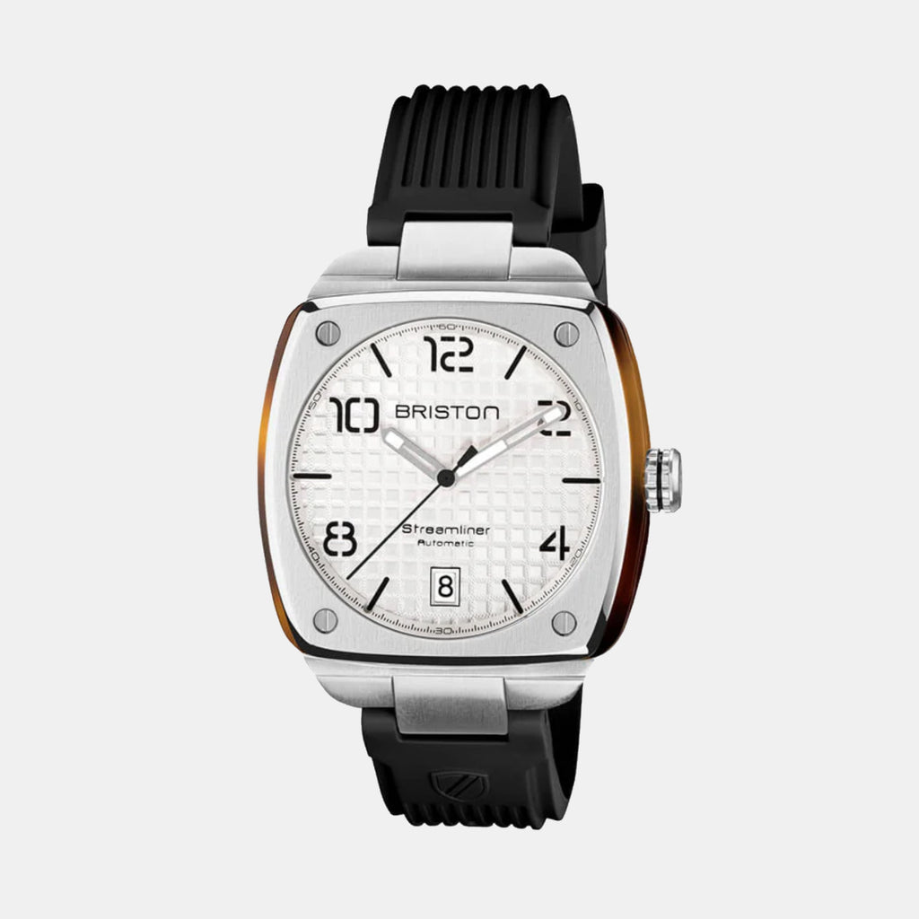 Briston Streamliner Urban Men Automatic White Dial Analog Rubber Watch 23640.S.T.2.RB-1