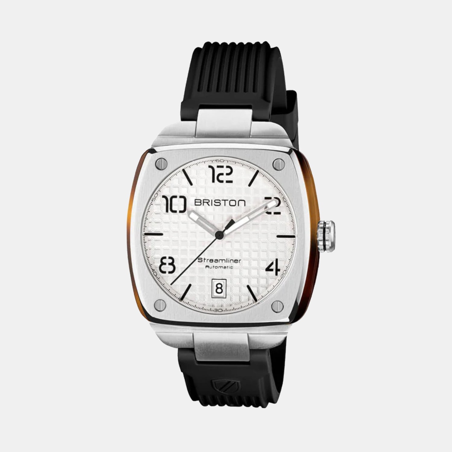 Briston Streamliner Urban Men Automatic White Dial Analog Rubber Watch 23640.S.T.2.RB-1