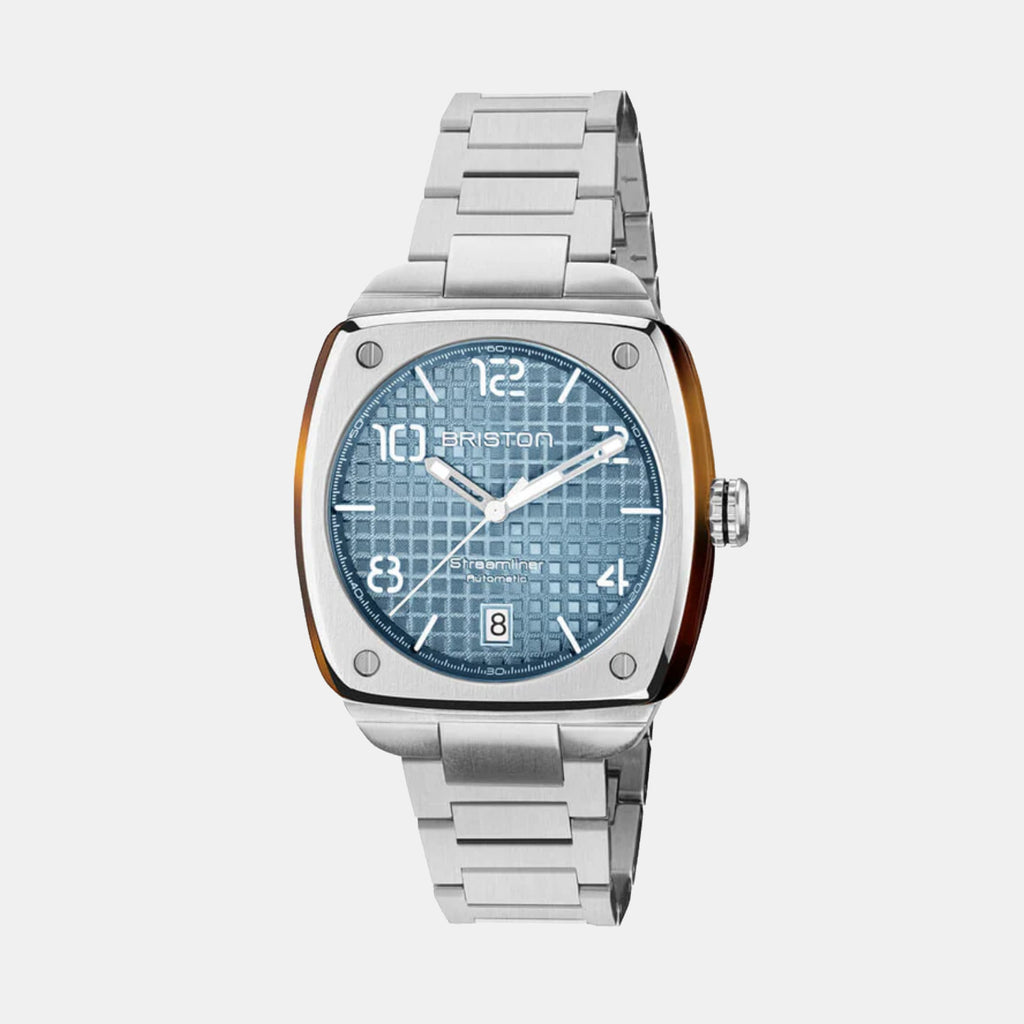 Briston Streamliner Urban Men Automatic Ice Blue Dial Analog Stainless Steel Watch 23640.S.T.25.SB-1